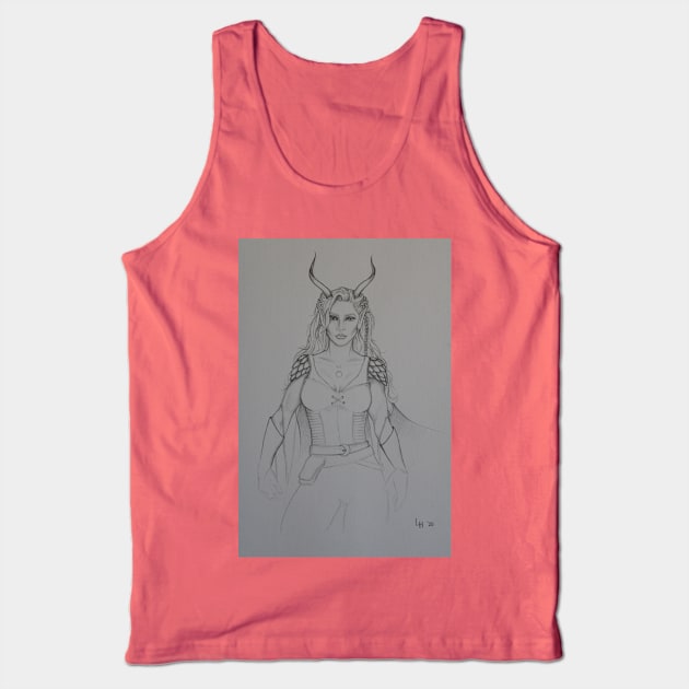 Violexx- Tiefling Cleric from Intelligence Check Tank Top by IntelligenceCheck